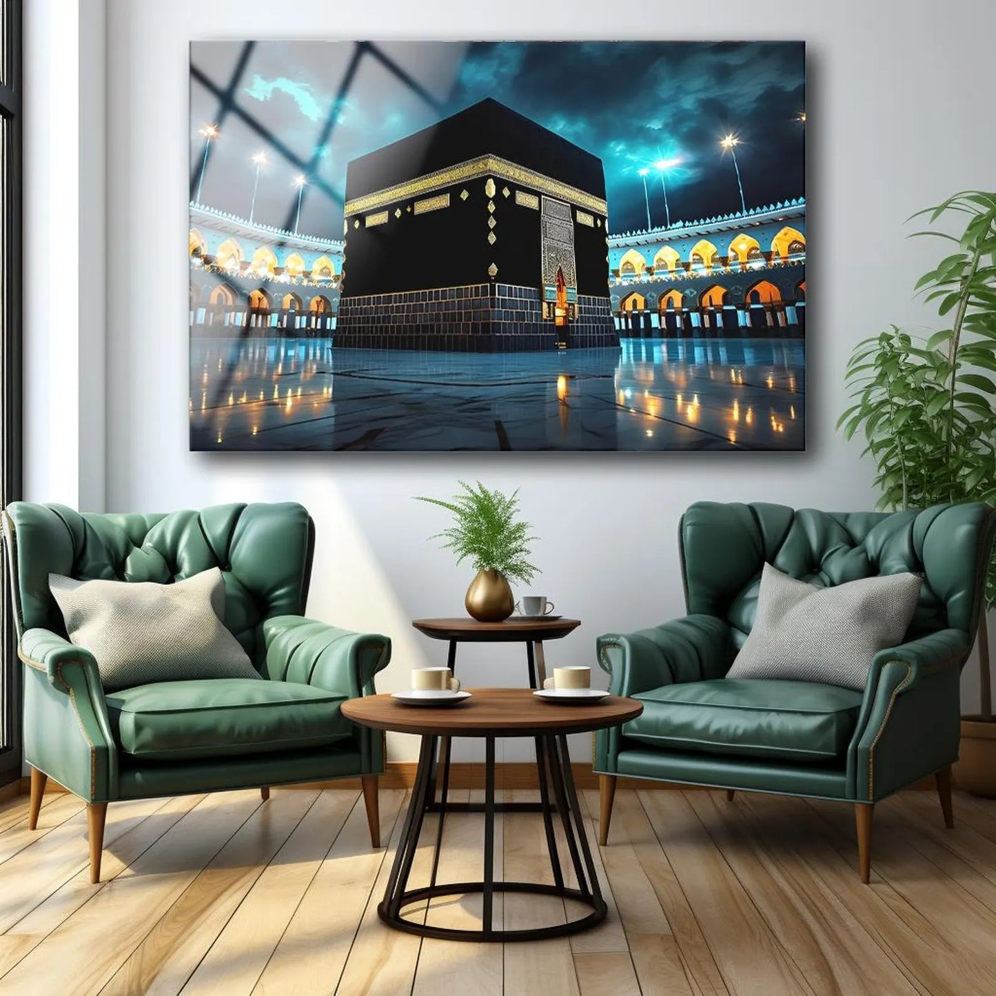 Kaaba Sharif Mecca Sacred Premium Acrylic Islamic Wall Art , Islamic Painting