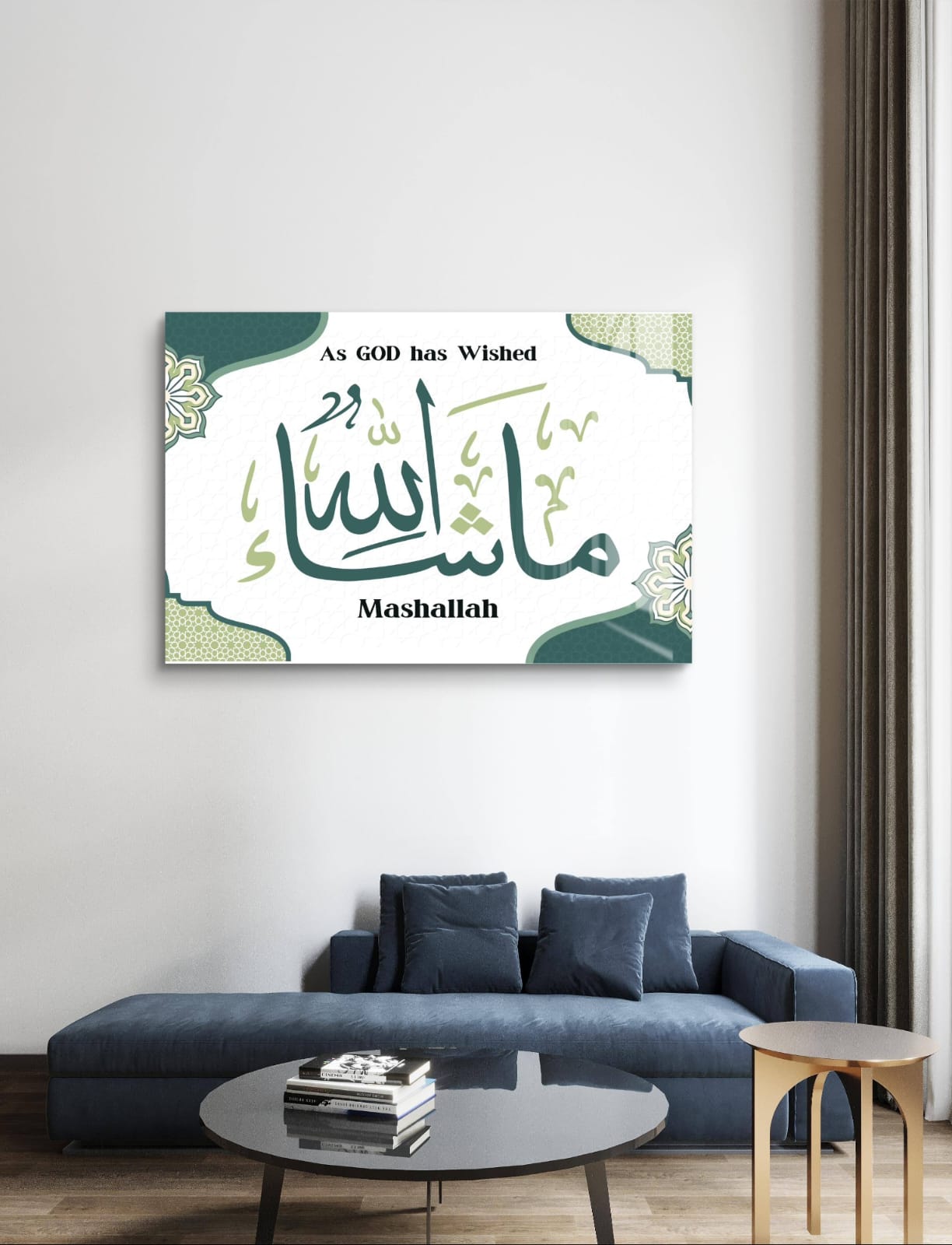Mashallah Premium Acrylic Islamic Wall Art , Islamic Painting