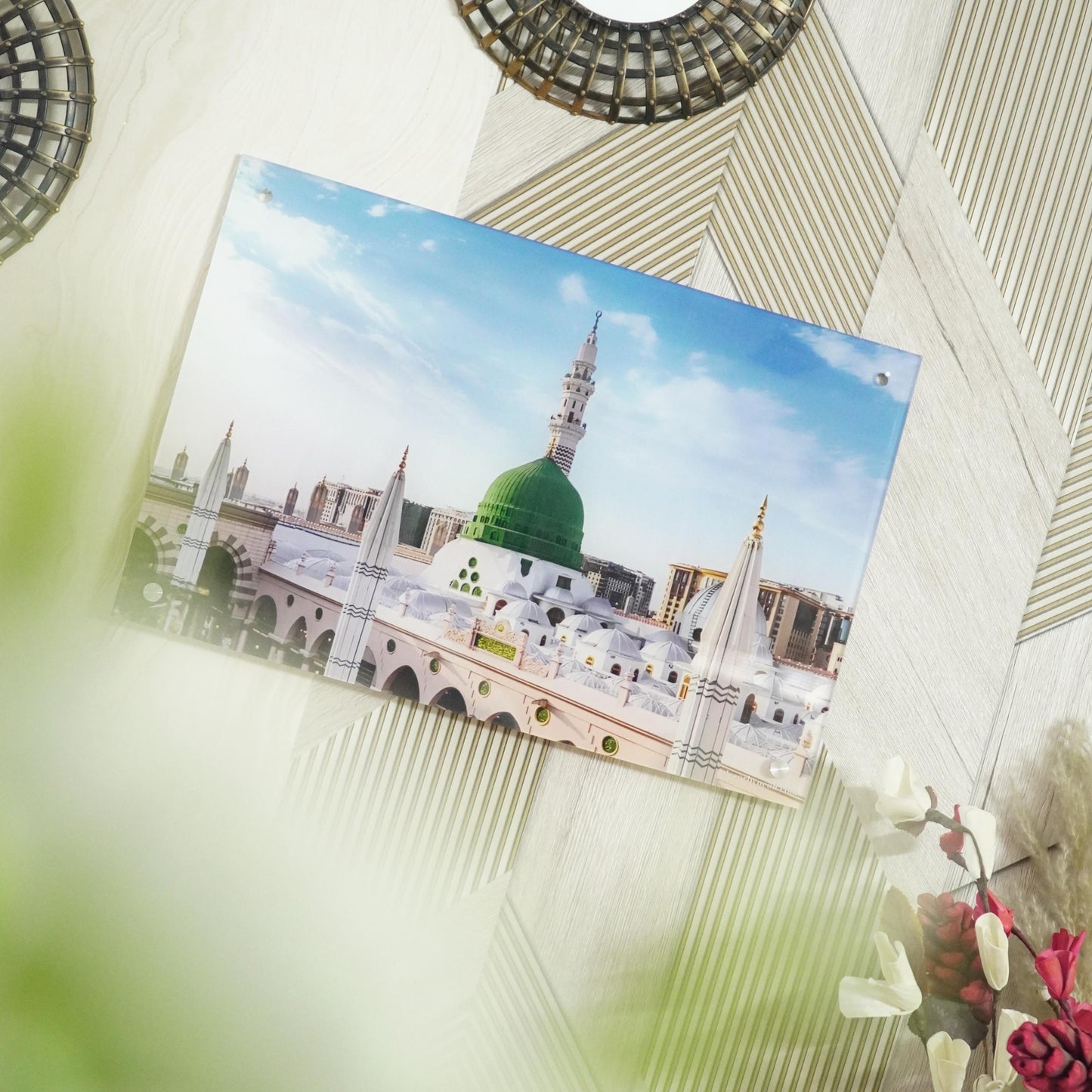 Medina Premium Acrylic Islamic Wall Art , Islamic Painting