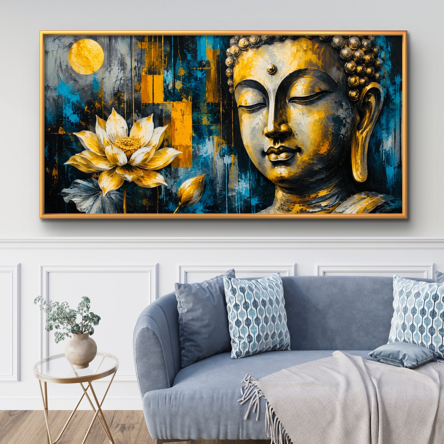 Lord Buddha Premium Canvas Painting - Buy Online | Decor By Neon
