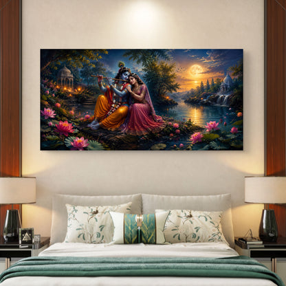Radha Krishna Premium Canvas Painting