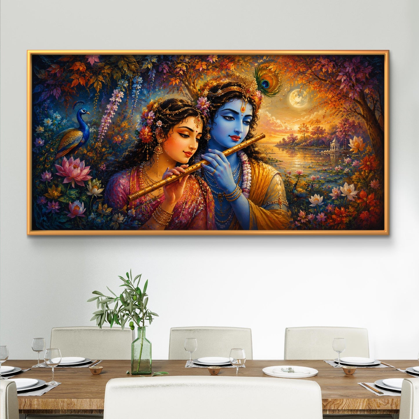 Radha Krishna Premium Canvas Painting - Buy Online | Decor By Neon