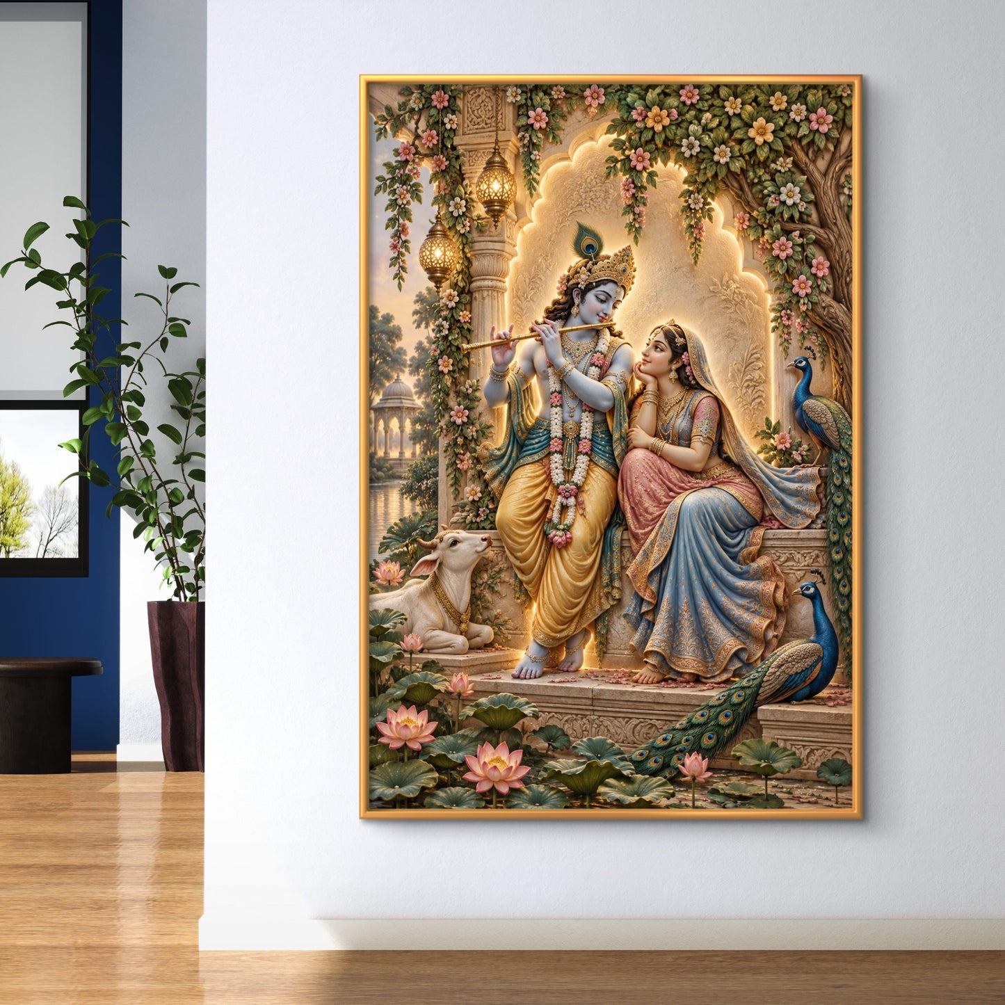 Radha Krishna Premium Canvas Painting - Buy Online | Decor By Neon