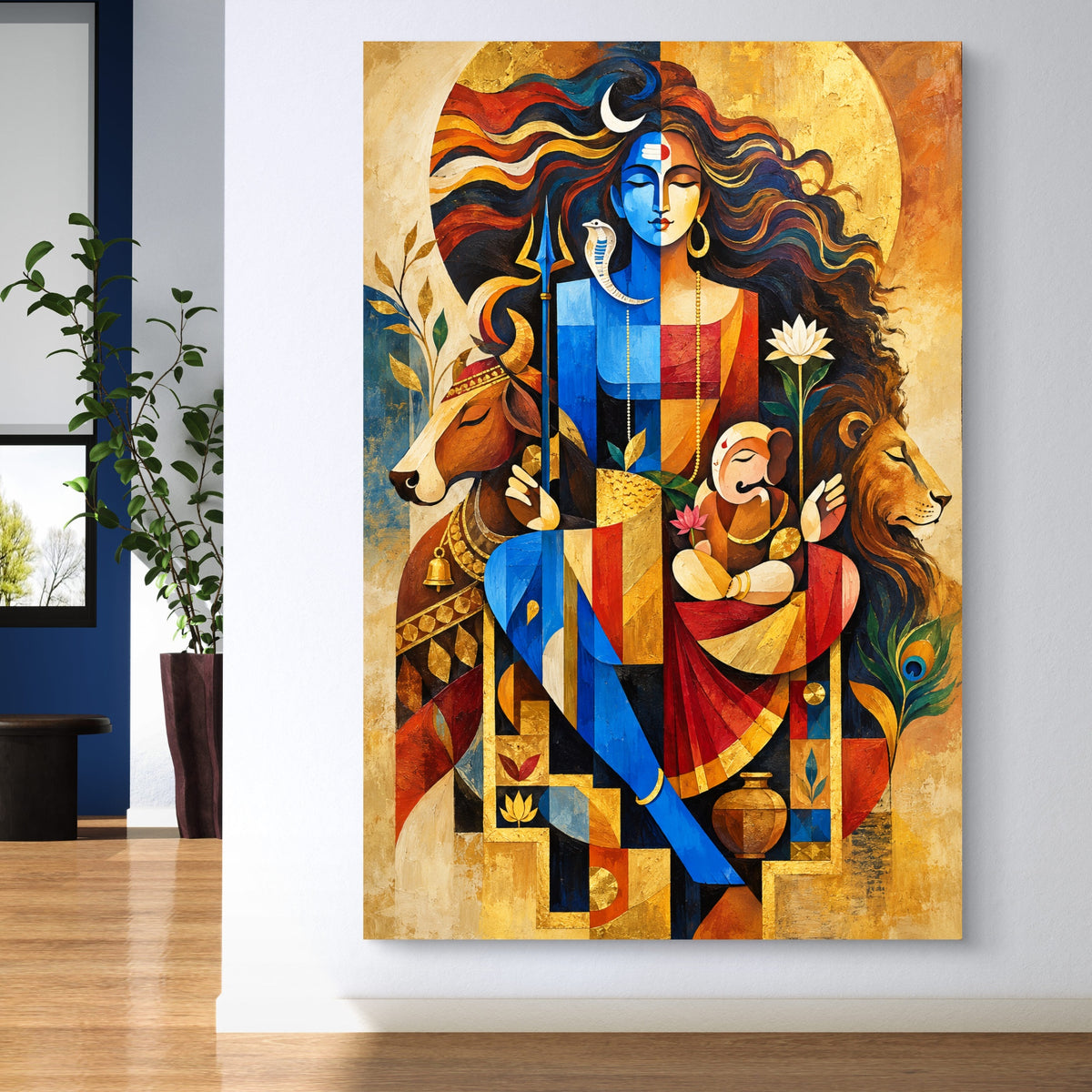 Lord Shiva Premium Canvas Painting - Buy Online | Decor By Neon
