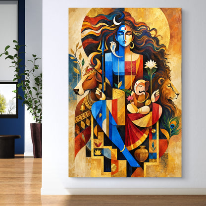 Lord Shiva Premium Canvas Painting