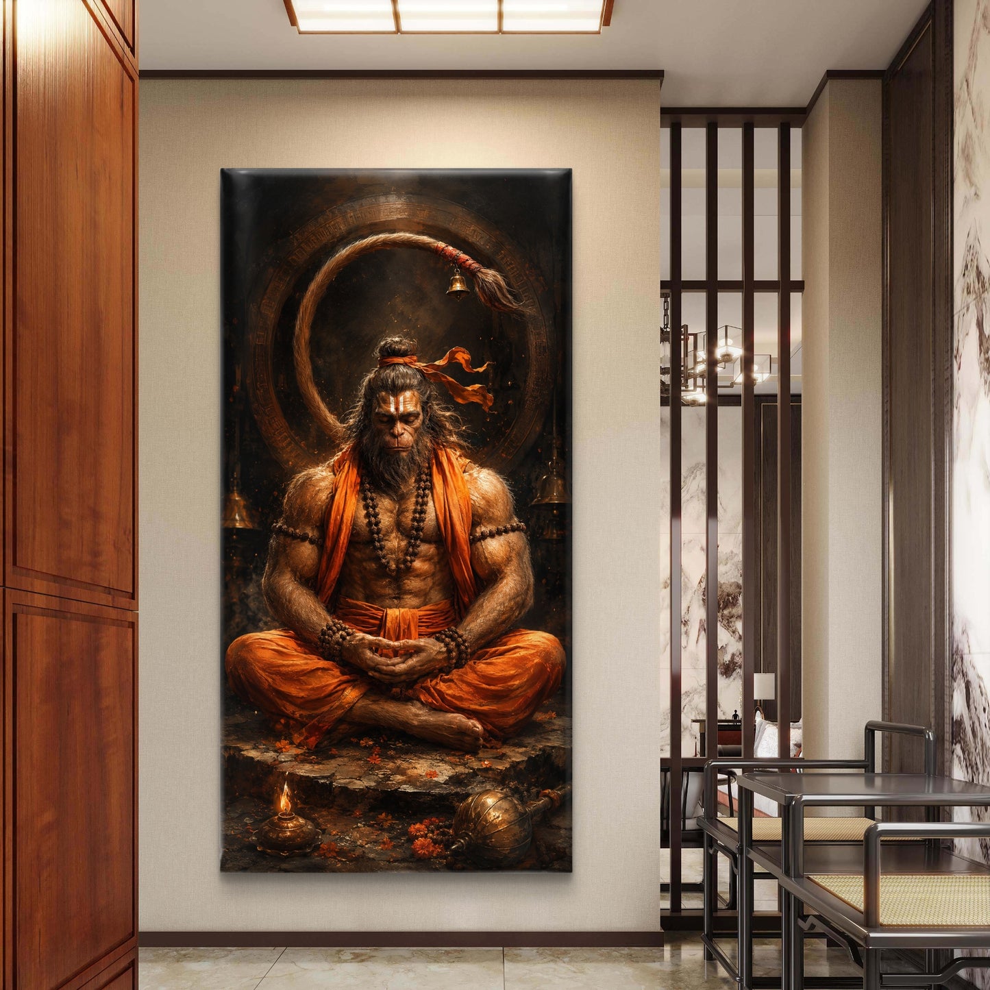 Lord Hanuman Premium Canvas Painting - Buy Online | Decor By Neon