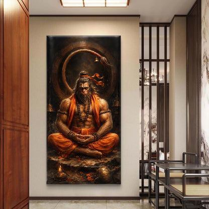 Lord Hanuman Premium Canvas Painting