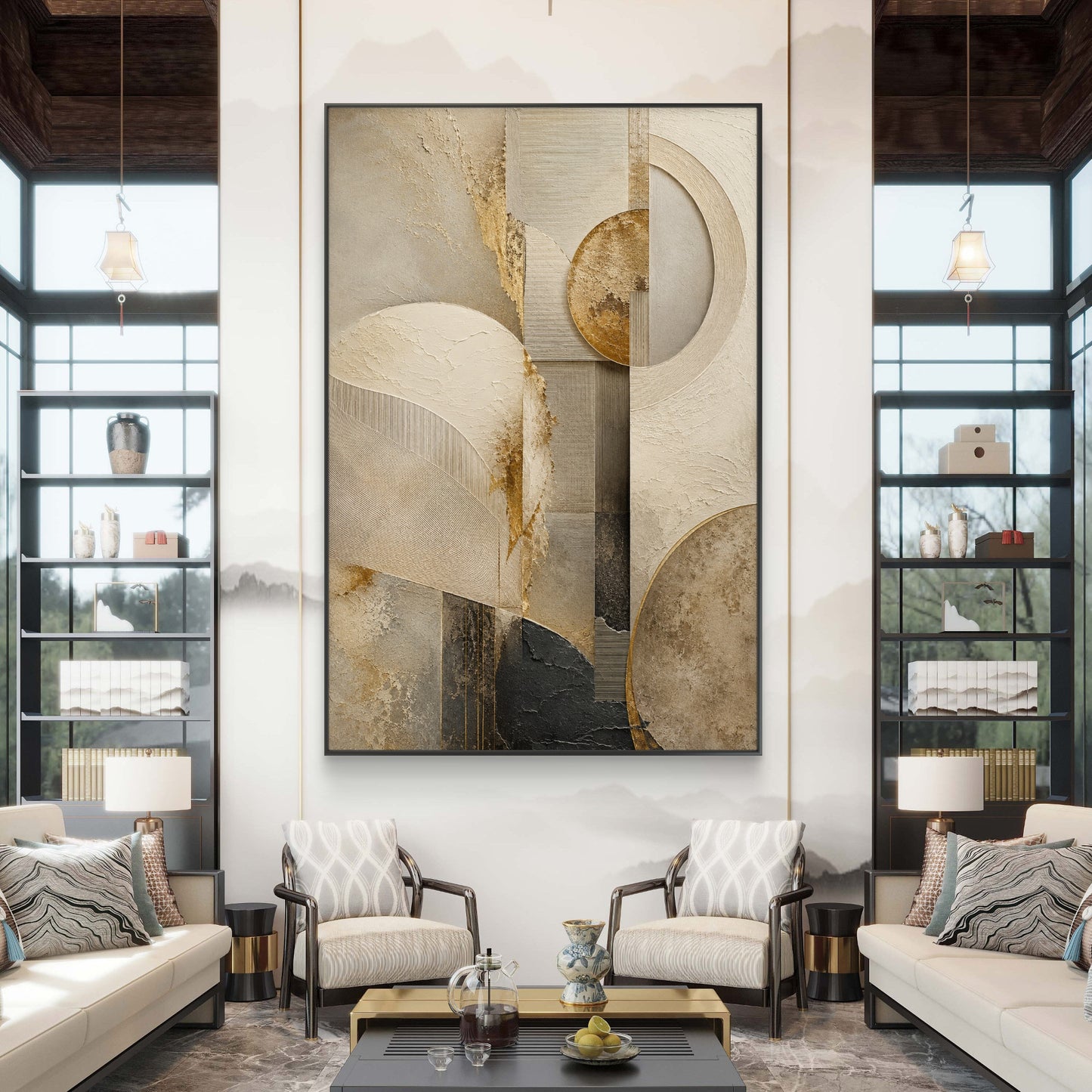 Luxury Neutral Premium Canvas Painting - Buy Online | Decor By Neon