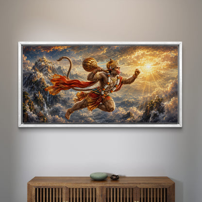 Lord Hanuman Premium Canvas Painting