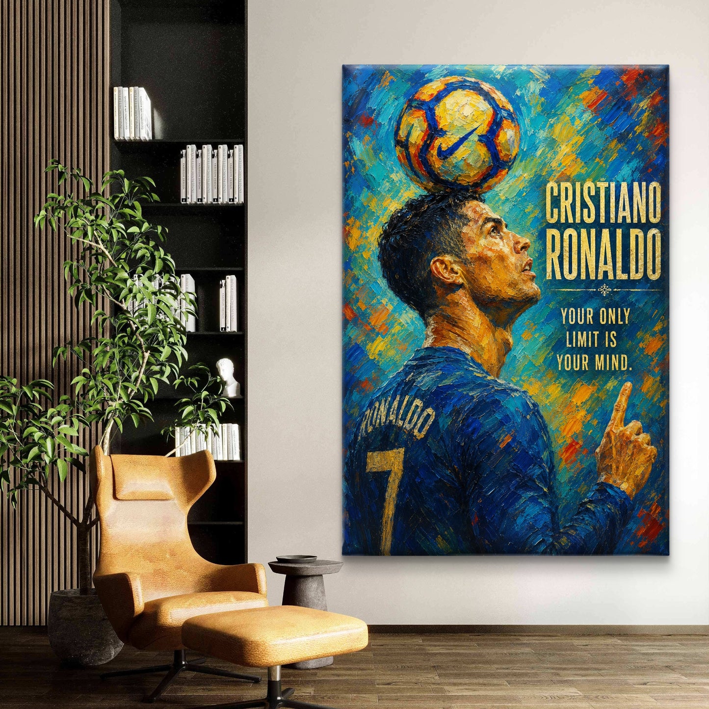 Cristiano Ronaldo Premium Canvas Painting - Buy Online | Decor By Neon