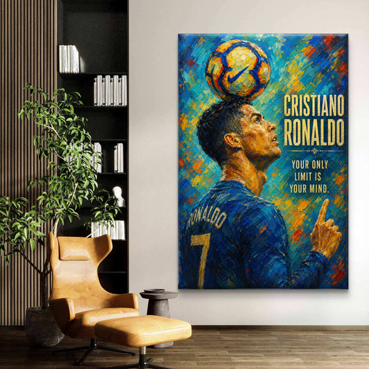 Cristiano Ronaldo Premium Canvas Painting - Premium Wall Art | Decor By Neon