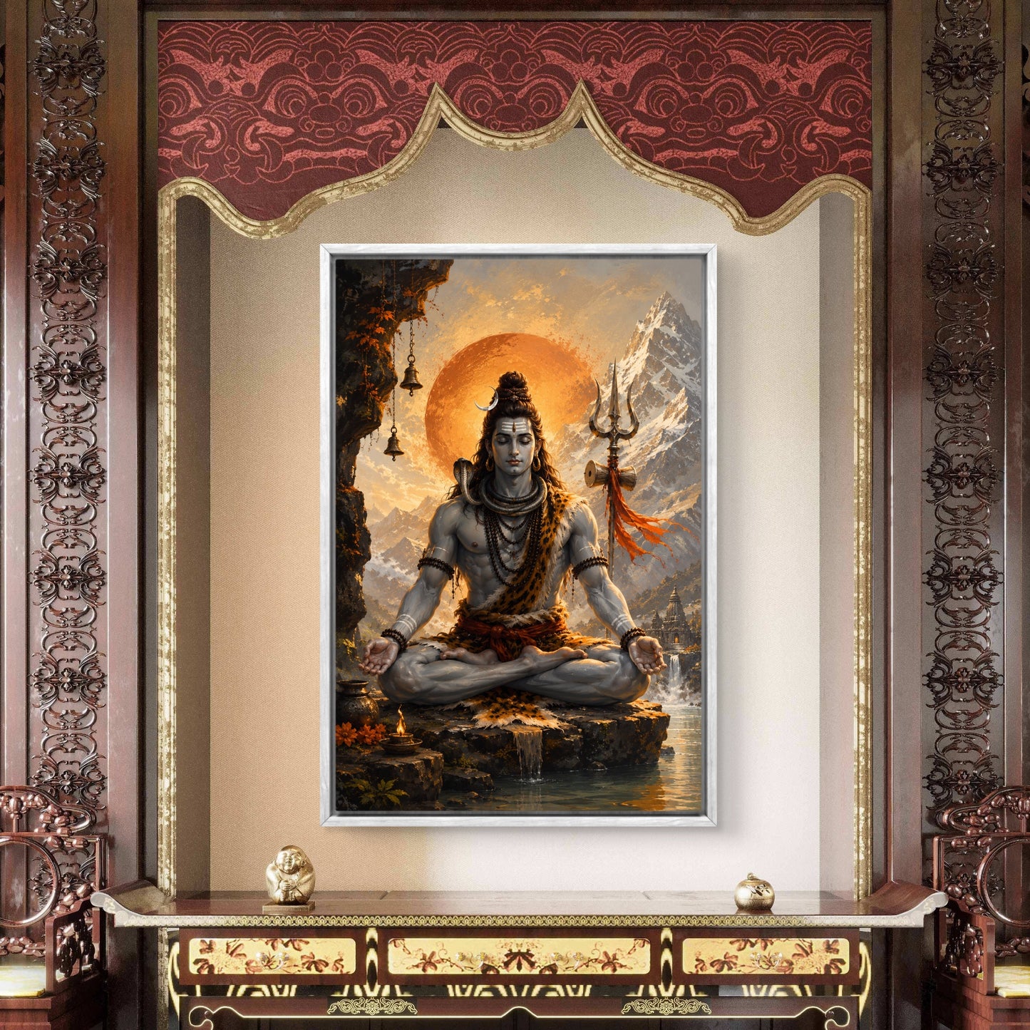 Lord Shiva Premium Canvas Painting - Buy Online | Decor By Neon
