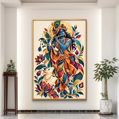 Lord Krishna Premium Canvas Painting