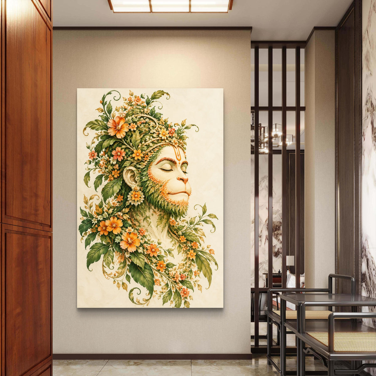 Lord Hanuman Premium Canvas Painting - Buy Online | Decor By Neon