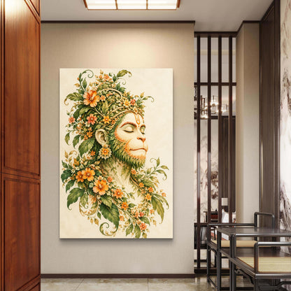 Lord Hanuman Premium Canvas Painting