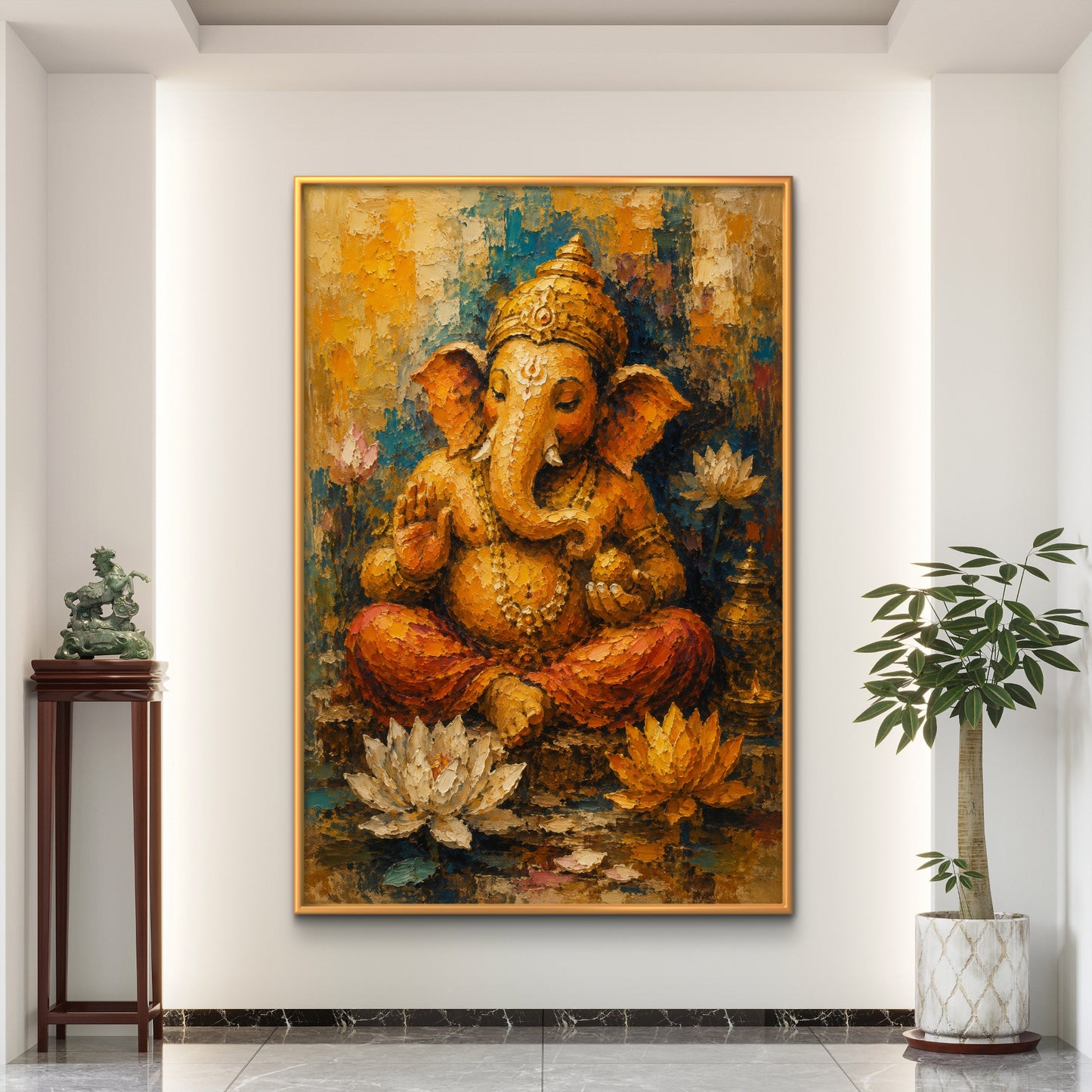 Lord Ganesha Premium Canvas Painting - Buy Online | Decor By Neon
