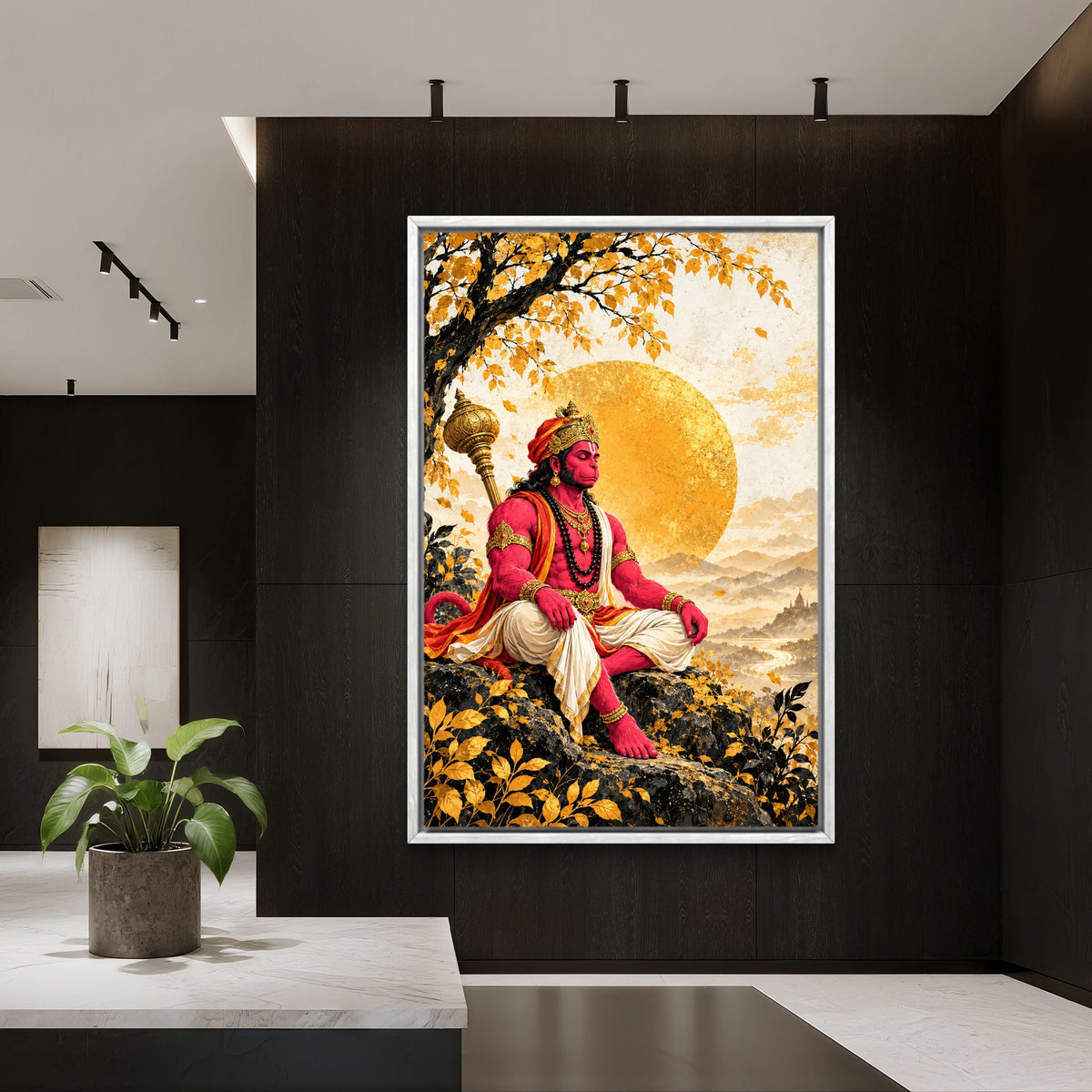 Lord Hanuman Premium Canvas Painting - Buy Online | Decor By Neon