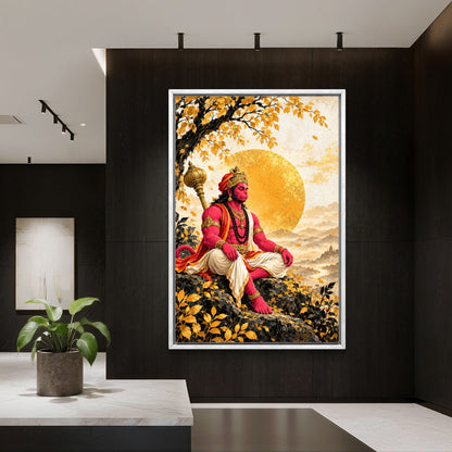 Lord Hanuman Premium Canvas Painting