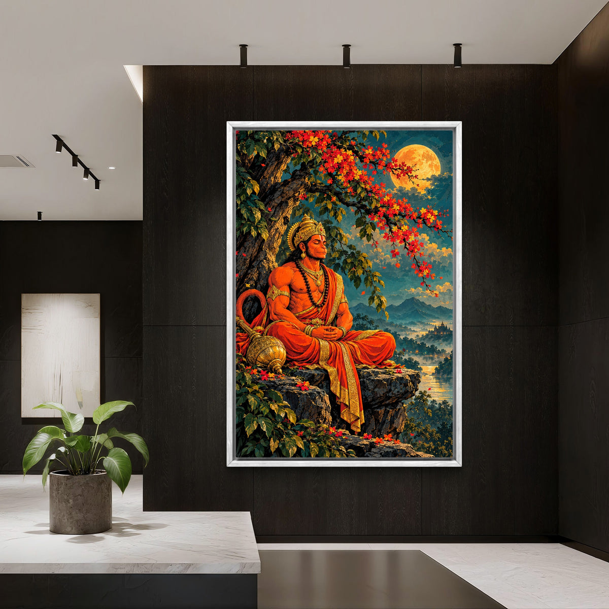 Lord Hanuman Premium Canvas Painting - Buy Online | Decor By Neon