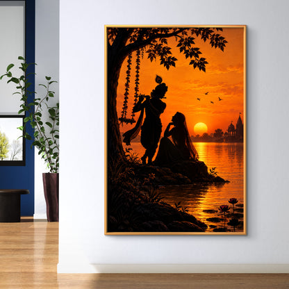 Radha Krishna Premium Canvas Painting