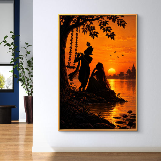 Radha Krishna Premium Canvas Painting - Premium Wall Art | Decor By Neon