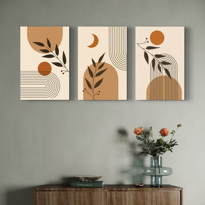 Set of 3 Abstract Art Premium Canvas Painting