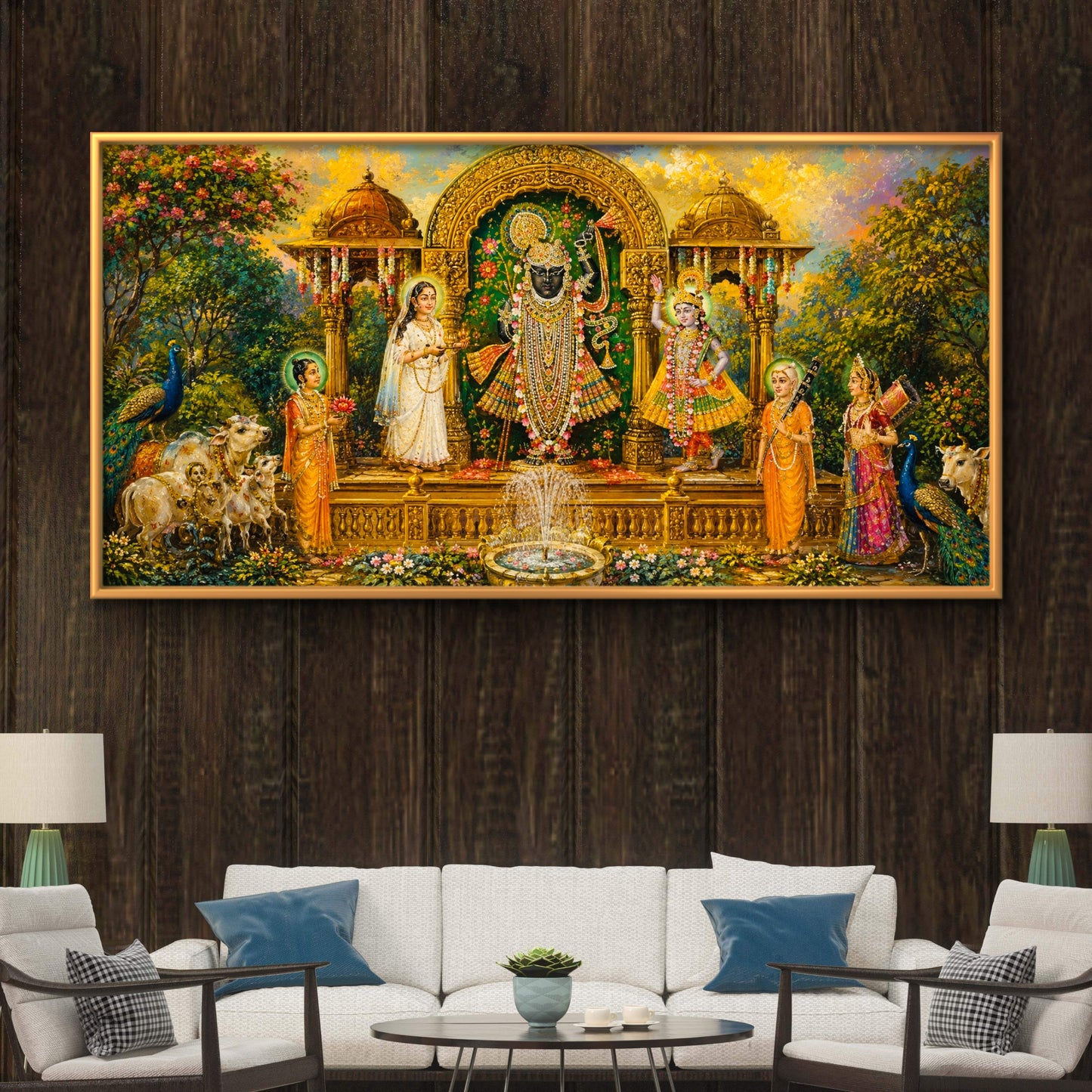 Traditional Pichwai Shrinathji Premium Canvas Painting - Buy Online | Decor By Neon