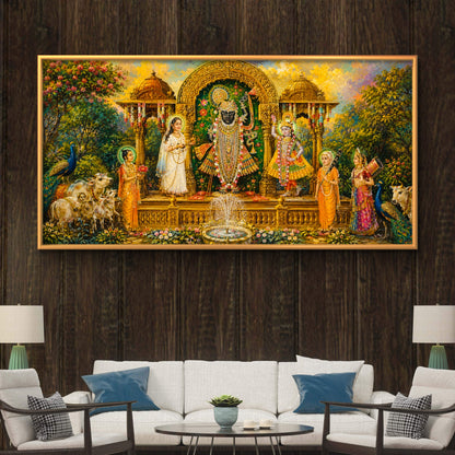 Traditional Pichwai Shrinathji Premium Canvas Painting