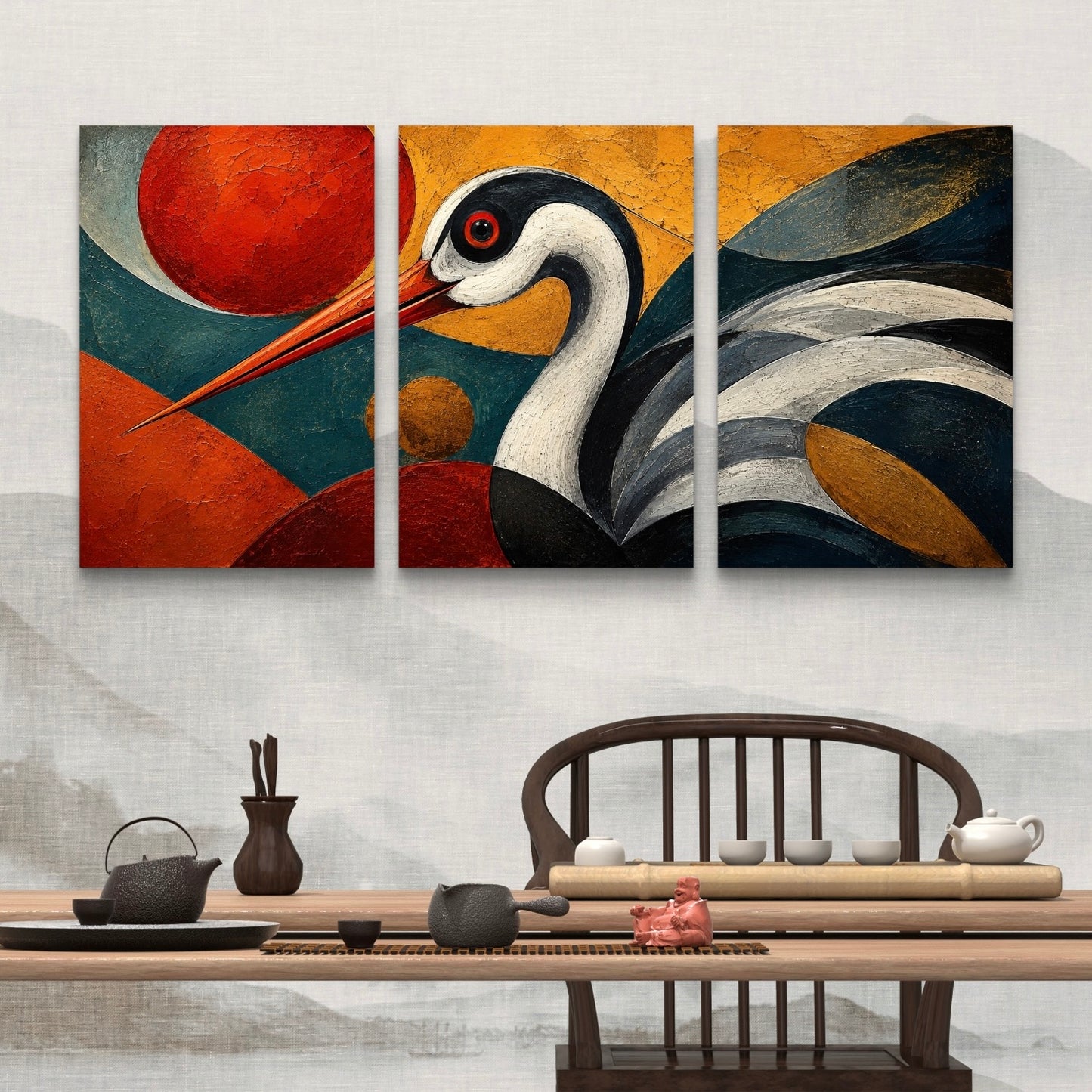 Set of 3 Abstract Art Premium Canvas Painting - Buy Online | Decor By Neon