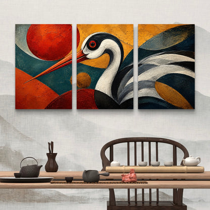 Set of 3 Abstract Art Premium Canvas Painting