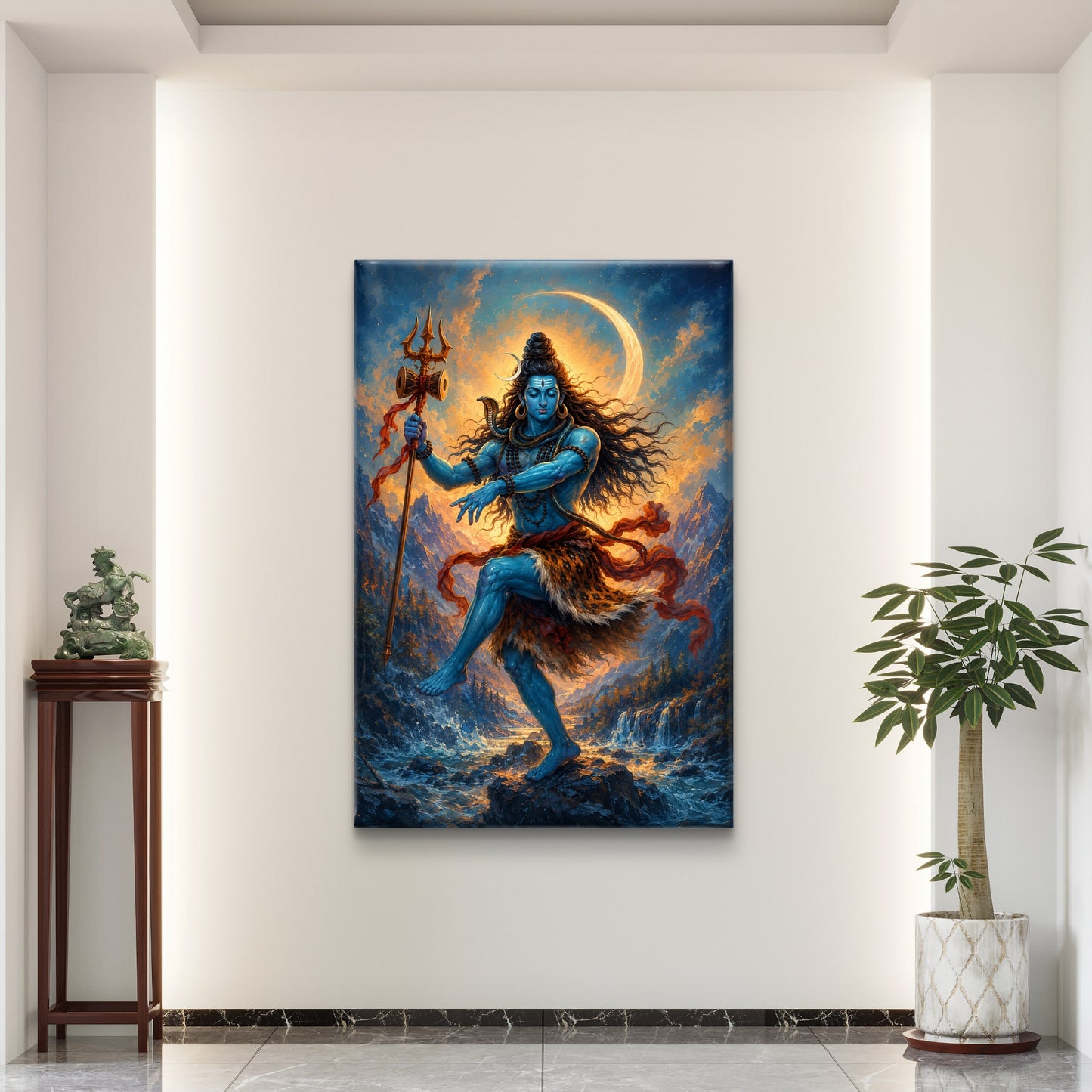 Lord Shiva Premium Canvas Painting - Buy Online | Decor By Neon