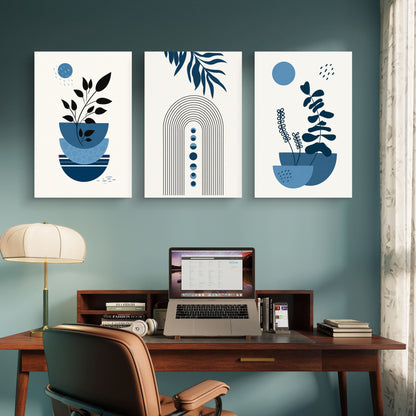 Set of 3 Abstract Art Premium Canvas Painting