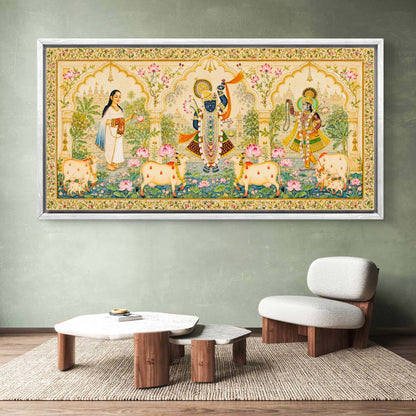 Traditional Pichwai Shrinathji Premium Canvas Painting