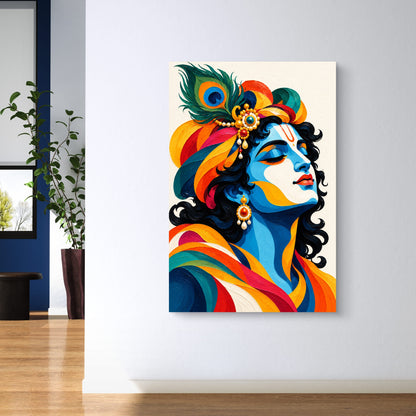 Lord Krishna Premium Canvas Painting