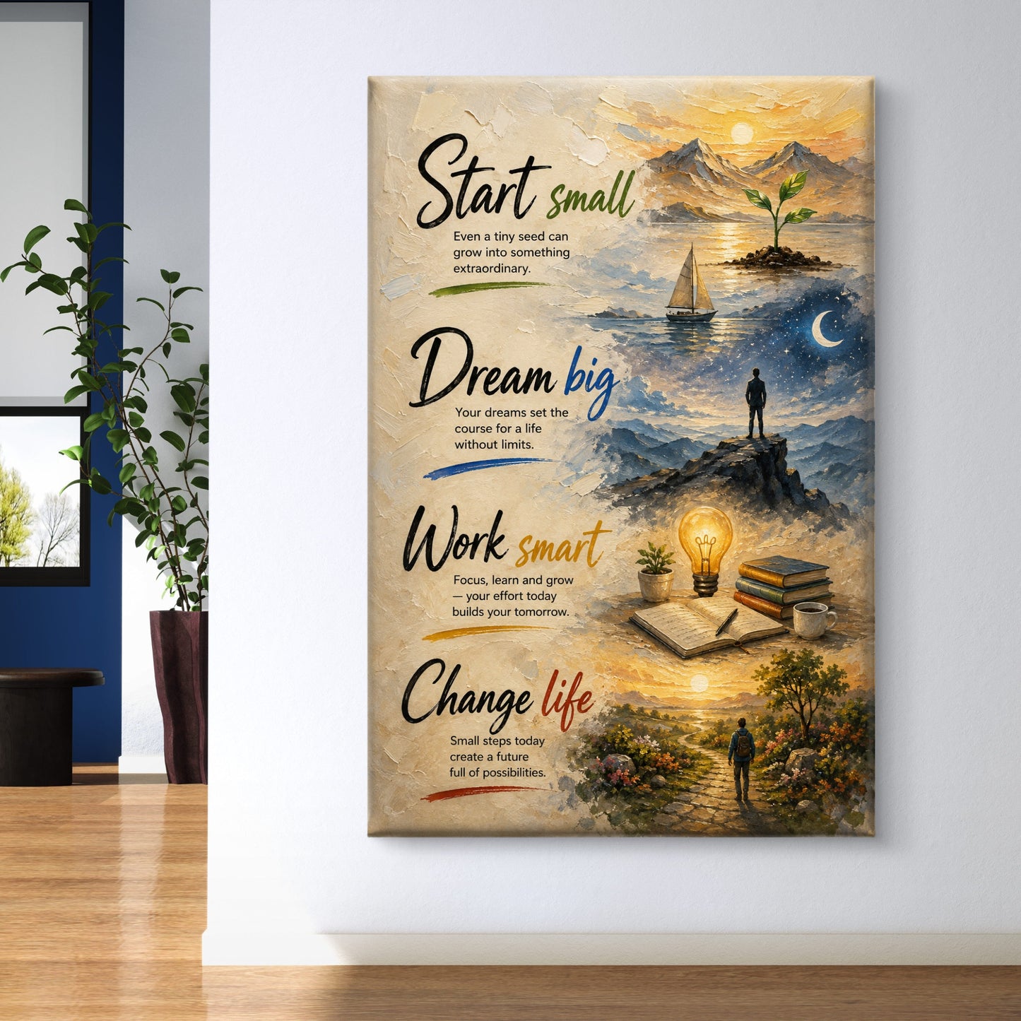 Motivational Premium Canvas Painting - Buy Online | Decor By Neon