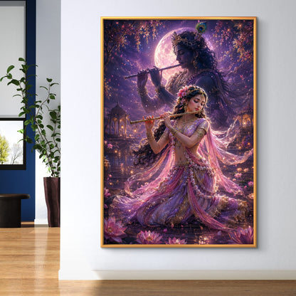 Radha Krishna Premium Canvas Painting