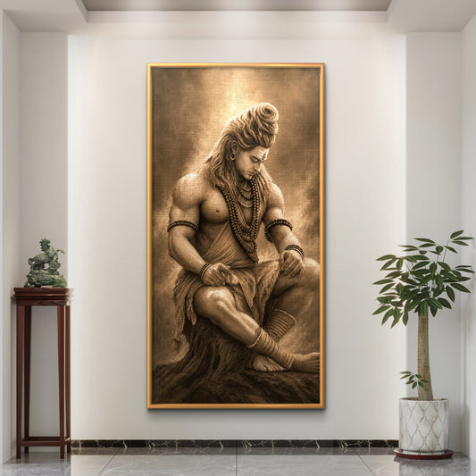 Lord Shiva Premium Canvas Painting - Premium Wall Art | Decor By Neon
