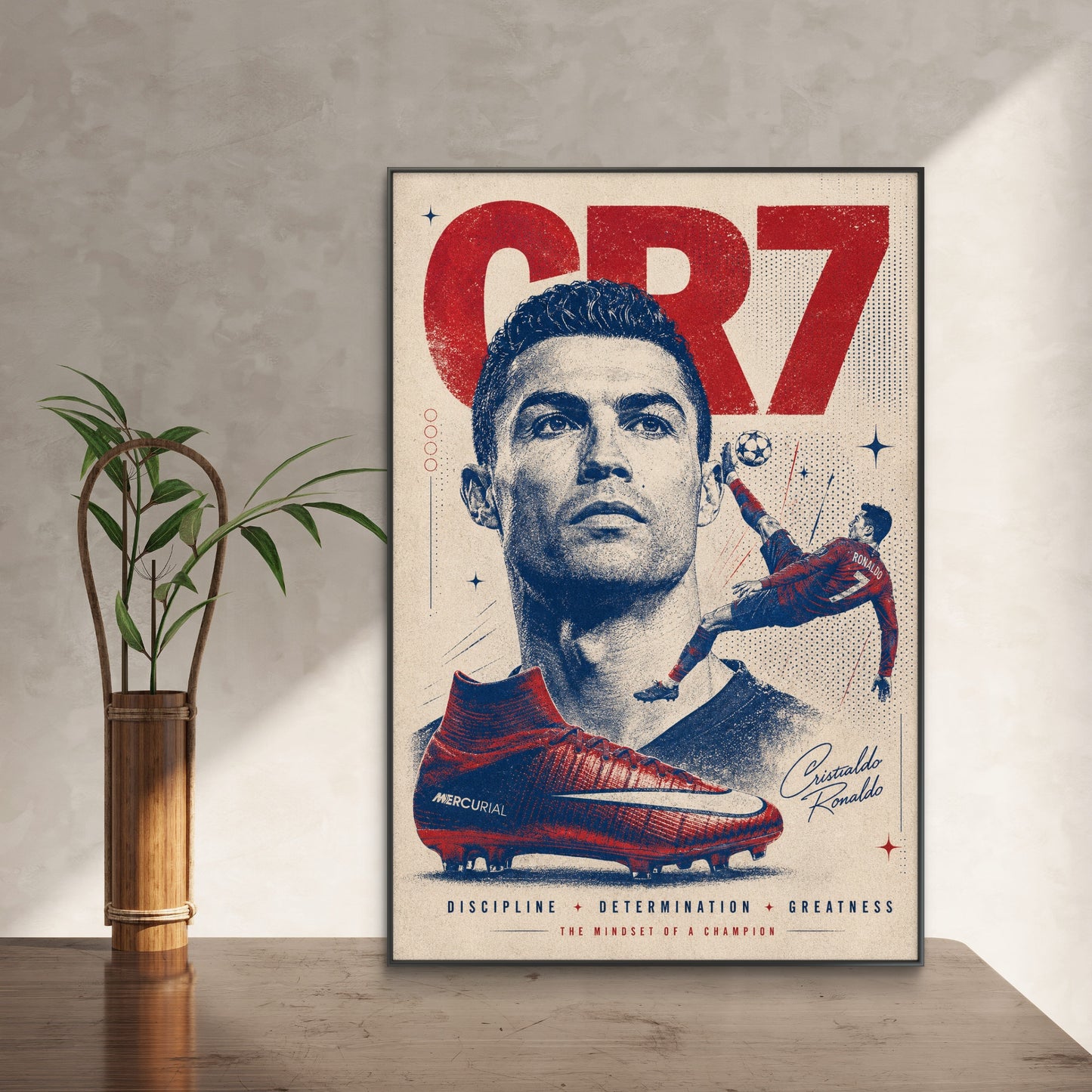 Cristiano Ronaldo Premium Canvas Painting - Buy Online | Decor By Neon