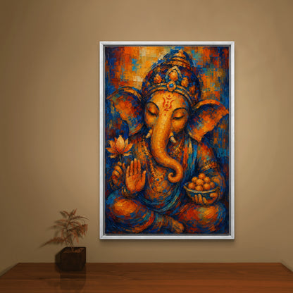 Lord Ganesha Premium Canvas Painting