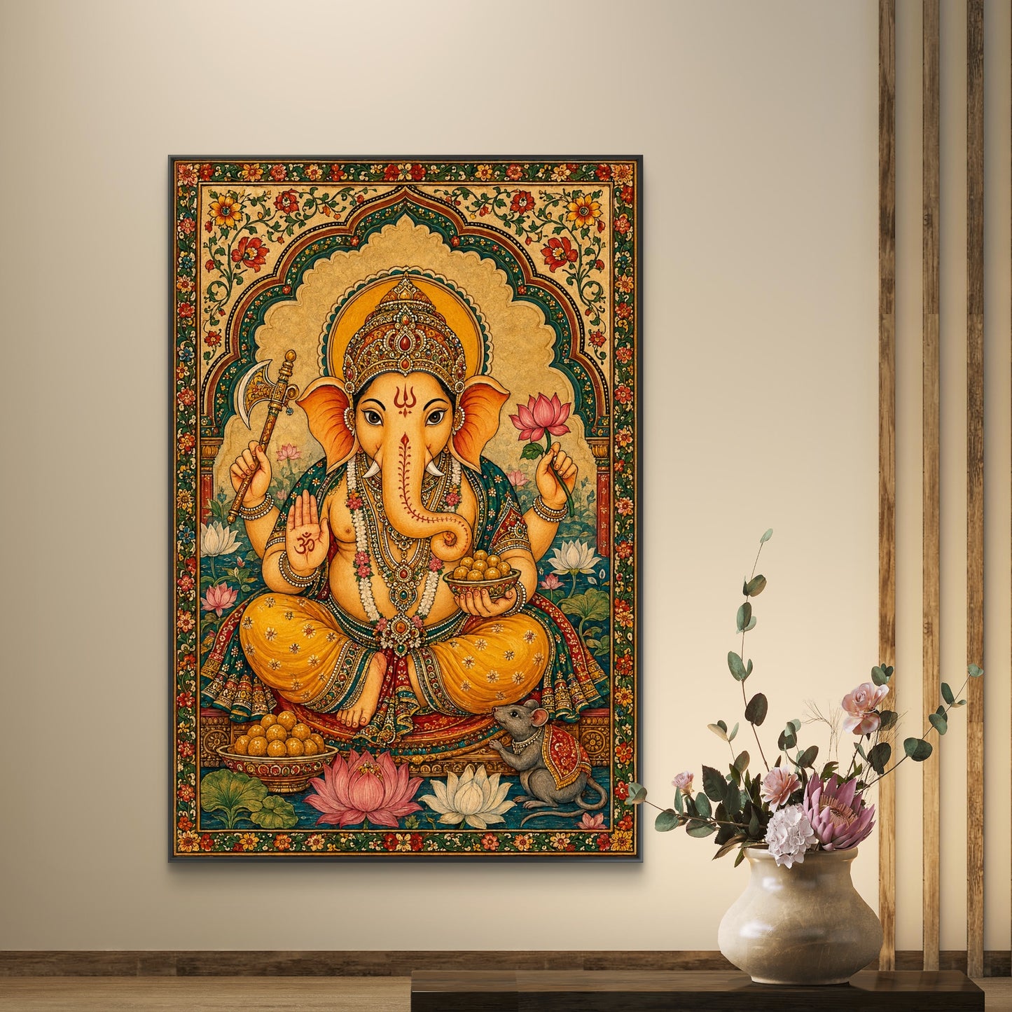 Lord Ganesha Premium Canvas Painting - Buy Online | Decor By Neon