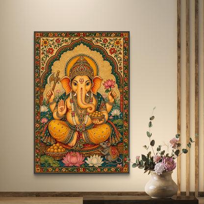Lord Ganesha Premium Canvas Painting
