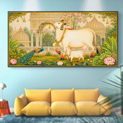 Traditional Pichwai Shrinathji Premium Canvas Painting