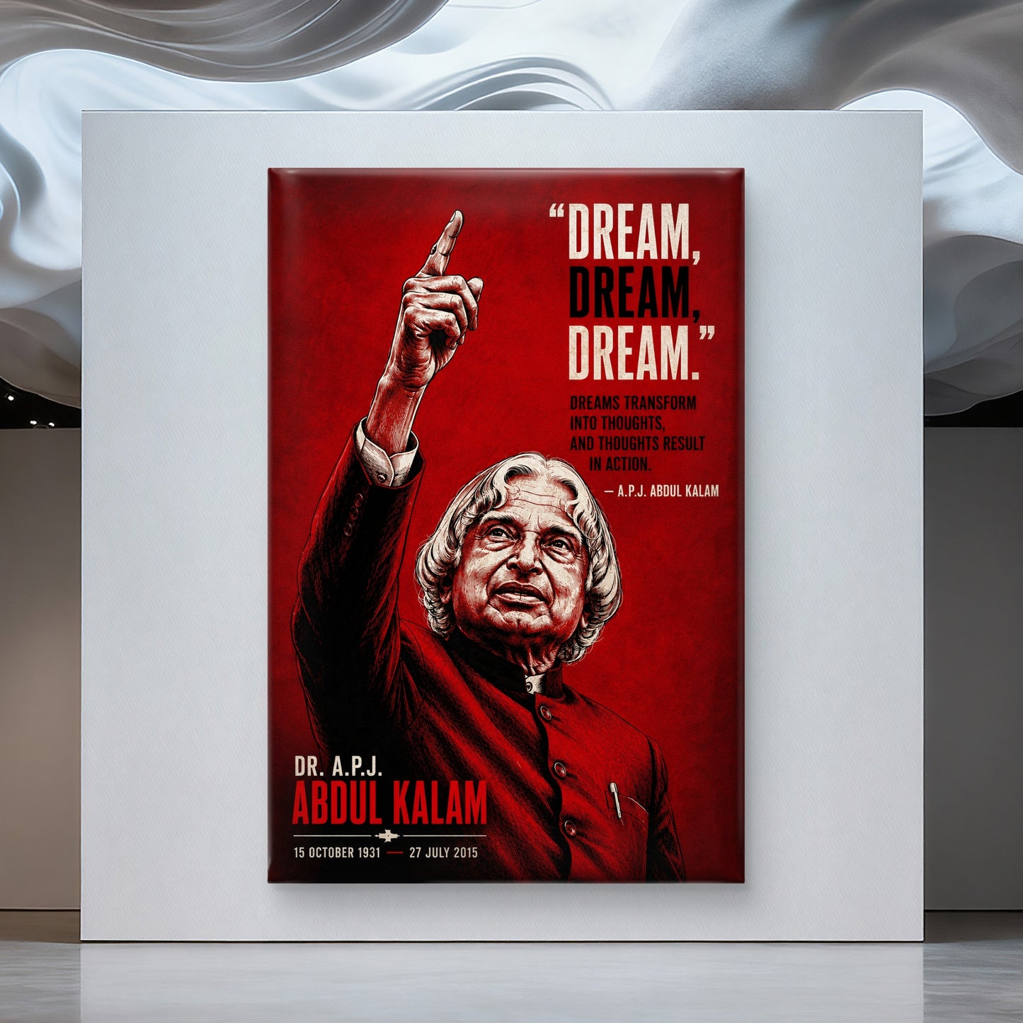 APJ Abdul Kalam Premium Canvas Painting - Buy Online | Decor By Neon