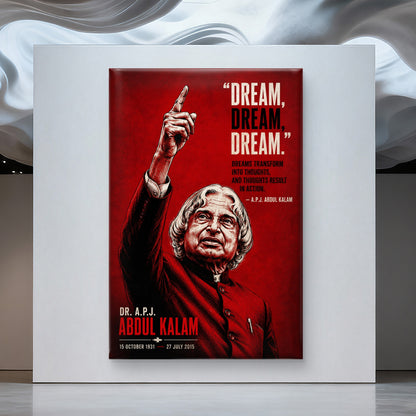 APJ Abdul Kalam Premium Canvas Painting