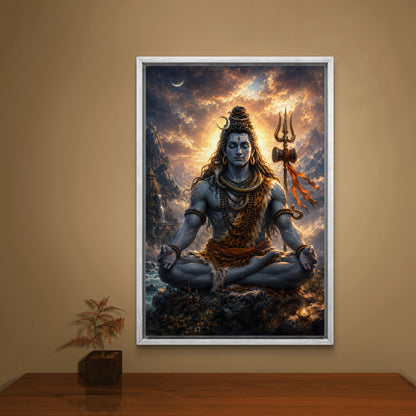 Lord Shiva Premium Canvas Painting