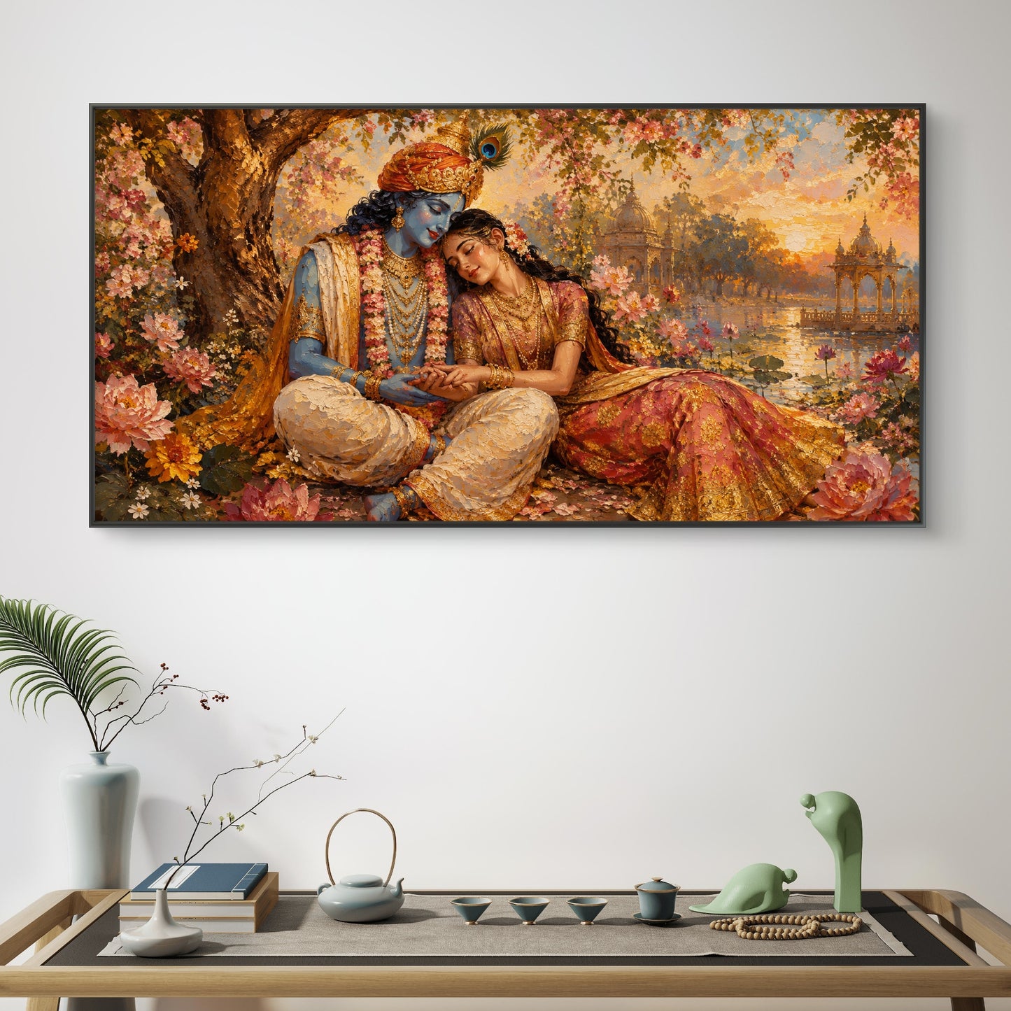 Radha Krishna Premium Canvas Painting - Buy Online | Decor By Neon
