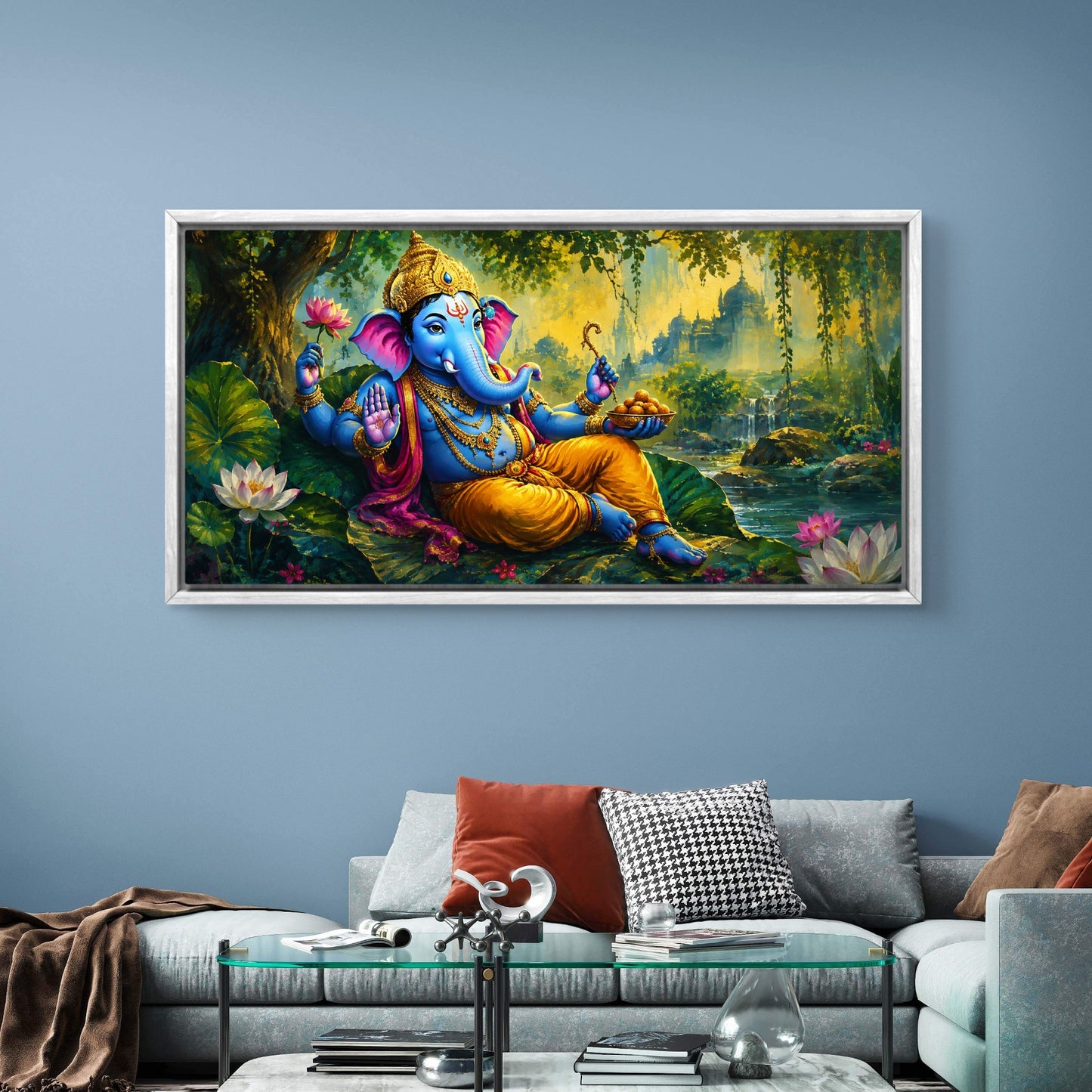 Lord Ganesha Premium Canvas Painting - Buy Online | Decor By Neon