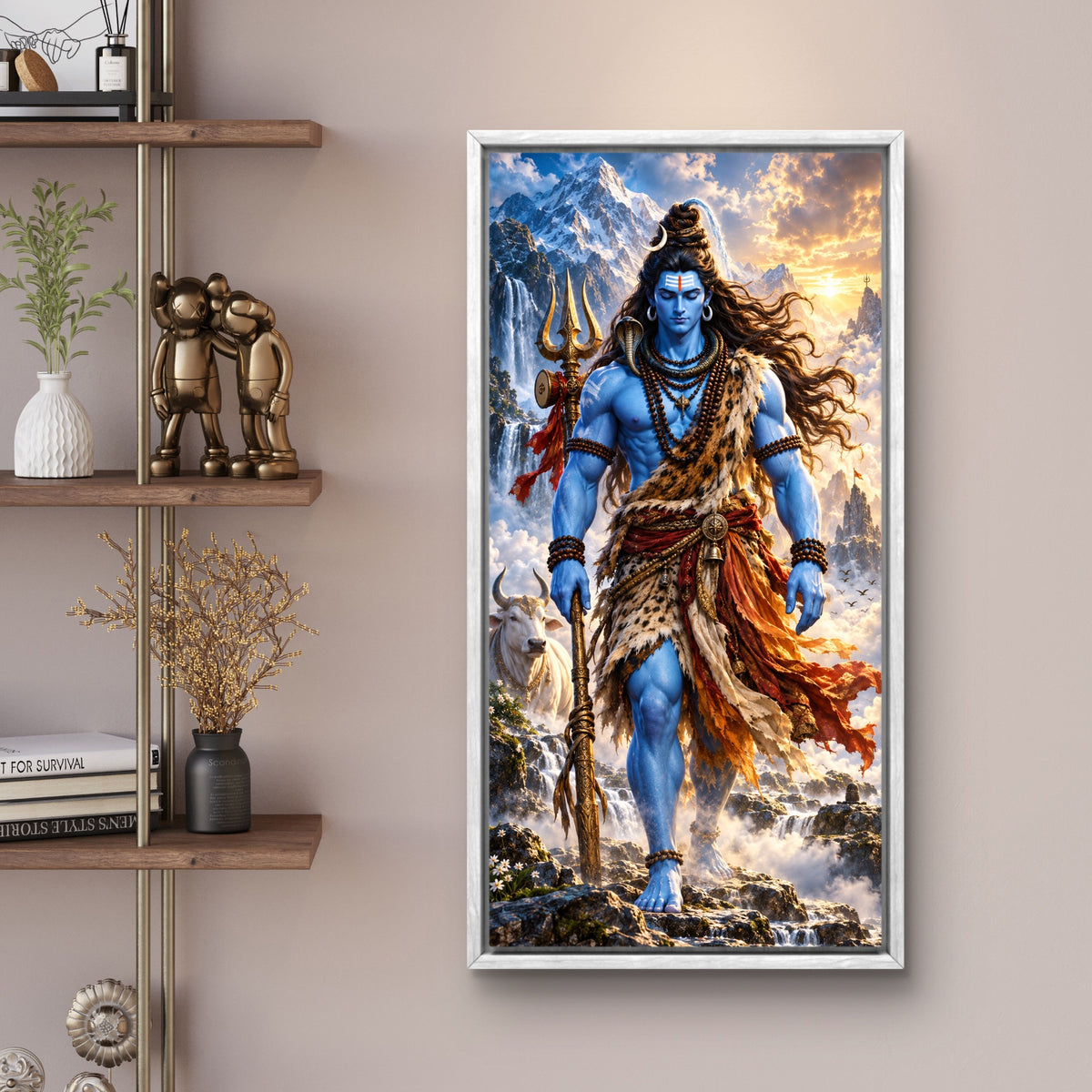 Lord Shiva Premium Canvas Painting - Buy Online | Decor By Neon
