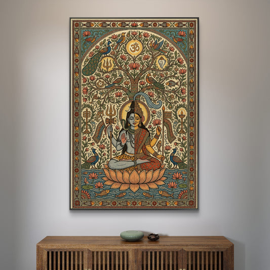 Lord Shiva Premium Canvas Painting - Canvas Wall Art | Decor By Neon