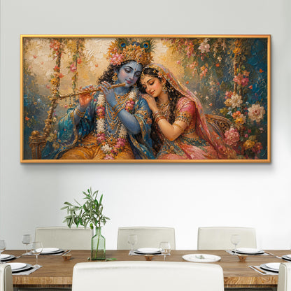 Radha Krishna Premium Canvas Painting